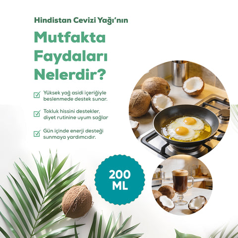 Arifoğlu Hindistan Cevizi Yağı 200 ml (Soğuk Sıkım) - Arifoğlu Online