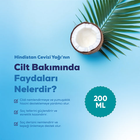Arifoğlu Hindistan Cevizi Yağı 200 ml (Soğuk Sıkım) - Arifoğlu Online