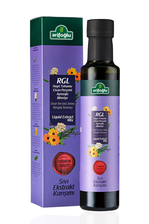 Arifoğlu RGL (Civan Perçemi-Hayıt Tohumu-Aynı Safa-Biberiye) Ekstraktı 225 ml - Arifoğlu Online