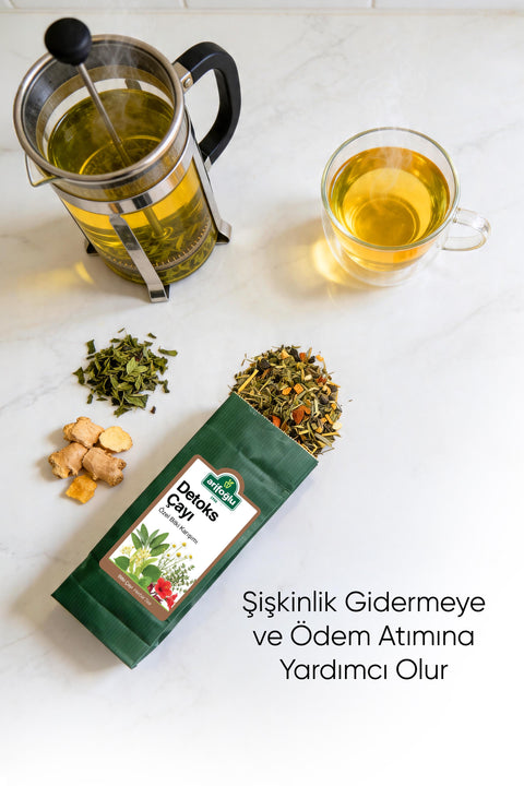 Arifoğlu Detoks Çayı Matcha & Kiraz Sapı İçeren 12 Özel Bitki Kürü - 30 gün 150gr - Arifoğlu Online