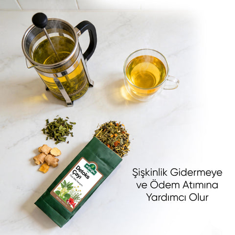 Arifoğlu Detoks Çayı Matcha & Kiraz Sapı İçeren 12 Özel Bitki Kürü - 30 gün 150gr - Arifoğlu Online