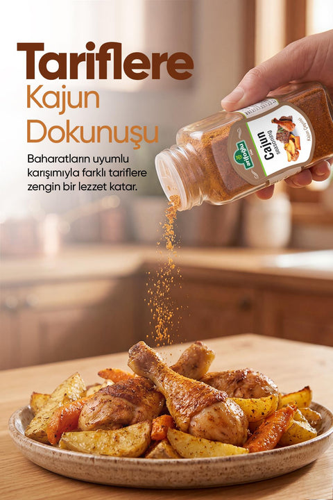 Cajun (Kajun) Baharatı Cam Şişe 60 gr.
