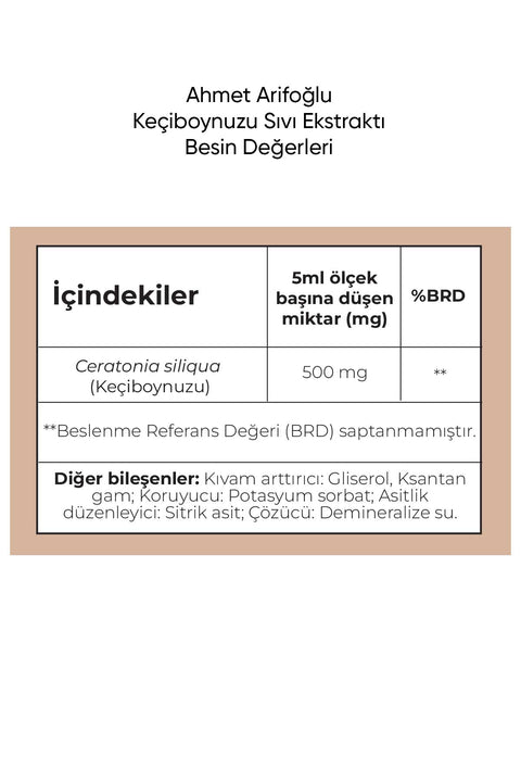 Ahmet Arifoğlu Keçiboynuzu Sıvı Ekstraktı 225 ml - Arifoğlu Online