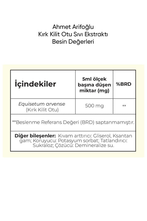Ahmet Arifoğlu Kırkkilit Sıvı Ekstraktı 225 ml - Arifoğlu Online
