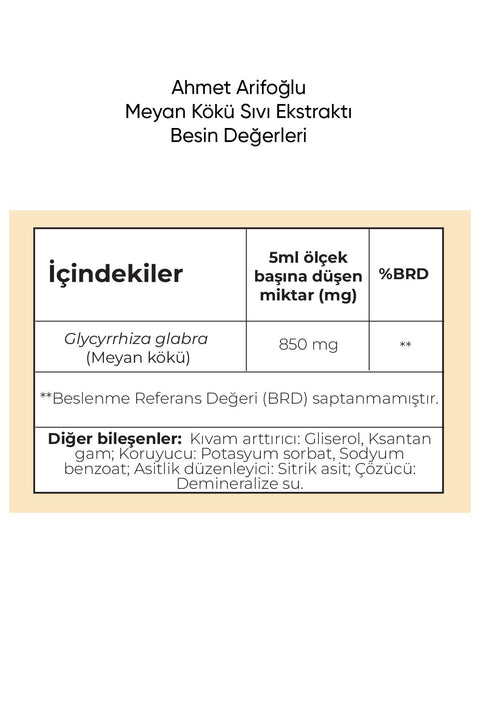 Ahmet Arifoğlu Meyan Kökü Sıvı Ekstraktı 225 ml - Arifoğlu Online