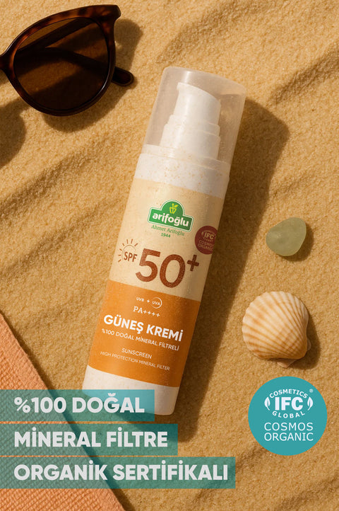 Arifoğlu Organik Güneş Kremi Spf 50 100 ml - Arifoğlu Online