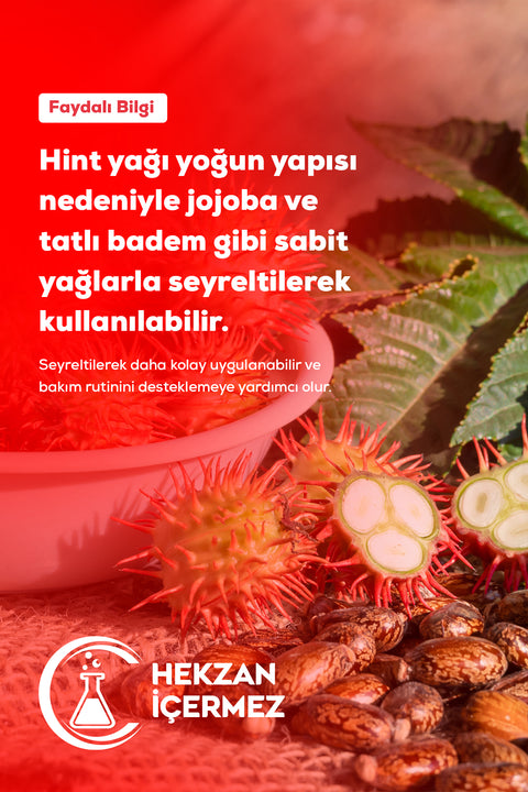 Arifoğlu Hint Yağı Soğuk Sıkım 50ml %100 Saf ve Doğal Castor - Arifoğlu Online