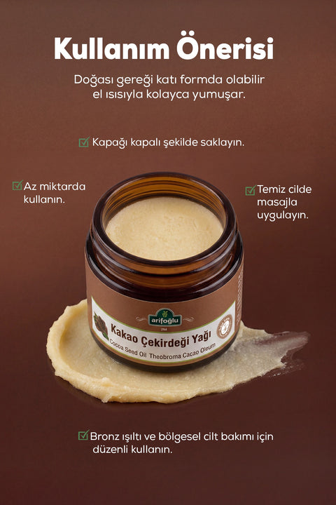 Arifoğlu Kakao Çekirdeği Yağı 50ml - Arifoğlu Online
