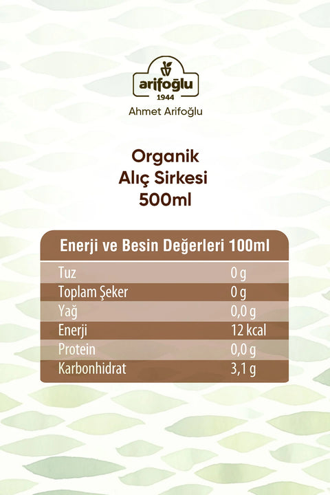 Arifoğlu Organik Alıç Sirkesi 500ml - Arifoğlu Online
