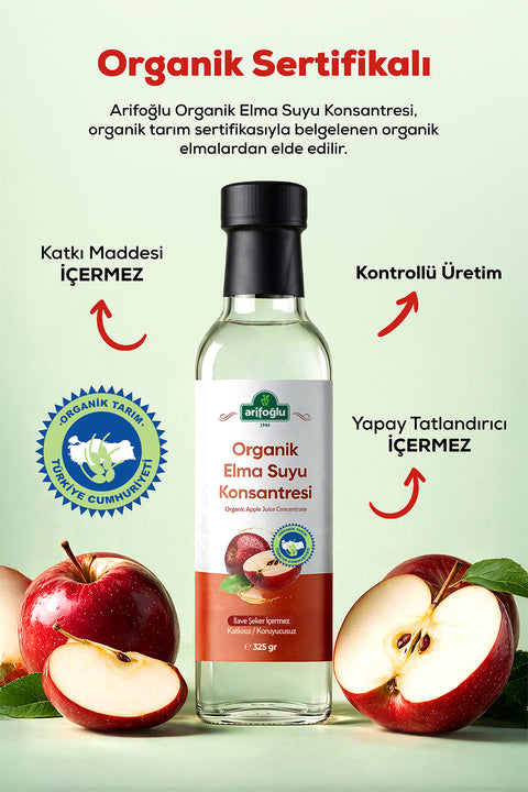 Organik Elma Suyu Konsantresi 325 gr.