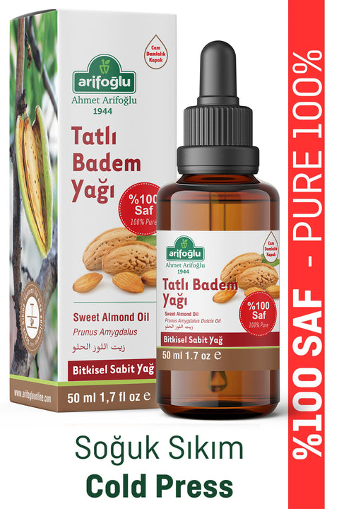 Arifoğlu Badem Yağı Tatlı 50ml %100 Saf Sweet Almond - Arifoğlu Online