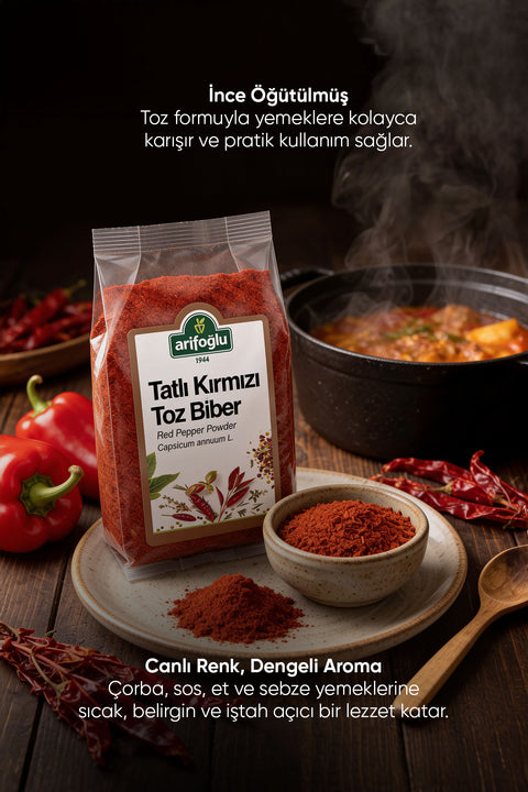 Tatlı Kırmızı Toz Biber 100 gr. - Arifoğlu Online