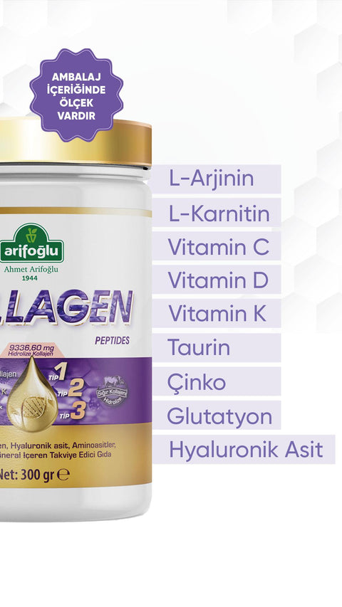 Arifoğlu Collagen Peptides (Kolajen) 300 gr Takviye Edici Gıda