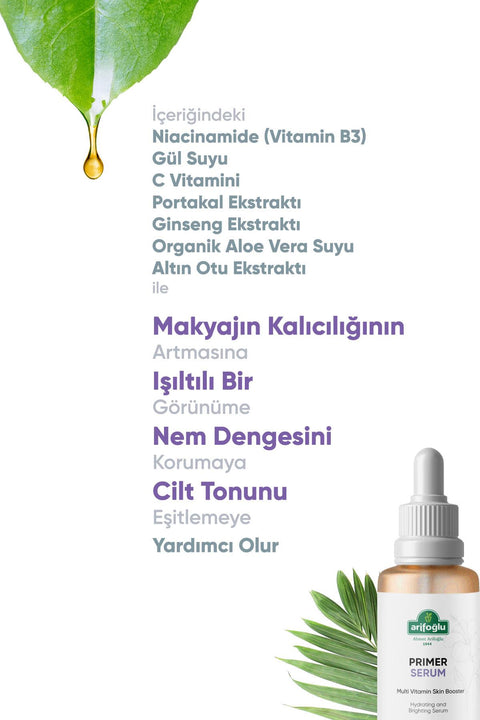 Arifoğlu Primer Serum (Makyaj Bazı) 30 ml Multi Vitamin Skin Booster