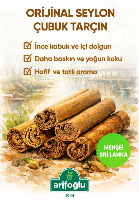 Arifoğlu Seylan Çubuk Tarçın 80 g - Arifoğlu Online