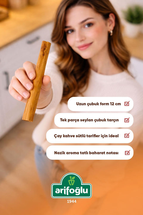 Arifoğlu Seylan Çubuk Tarçın 80 g - Arifoğlu Online